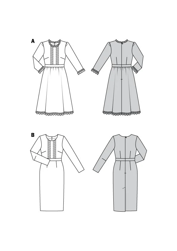 5983 Knielanges Kleid