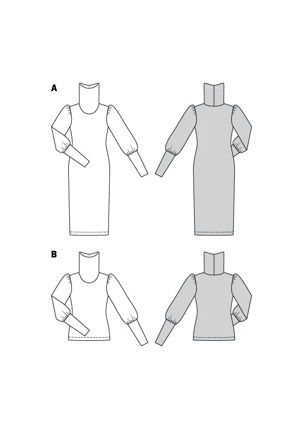 5972 Kleid & Bluse