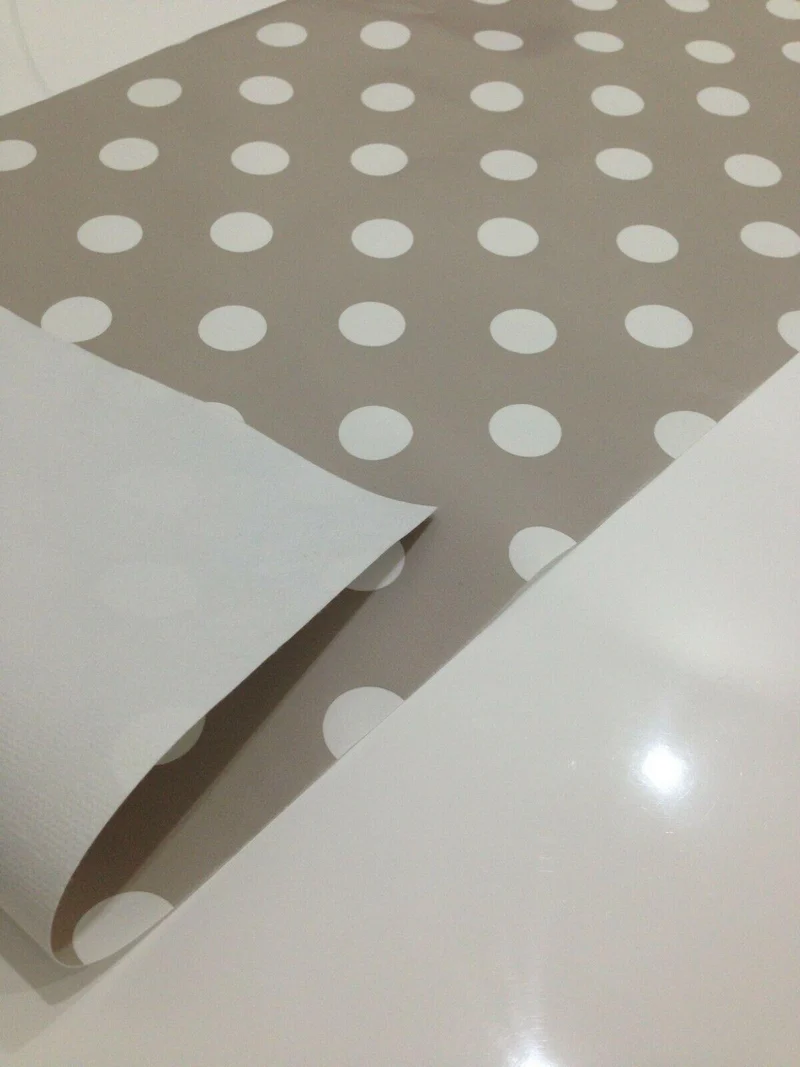 Spotted Wipe clean Tablecloth oilcloth vinyl PVC Spot polka dot 140cm wide M40
