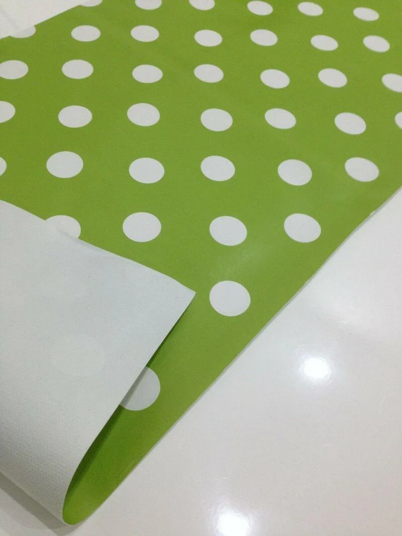 Spotted Wipe clean Tablecloth oilcloth vinyl PVC Spot polka dot 140cm wide M40