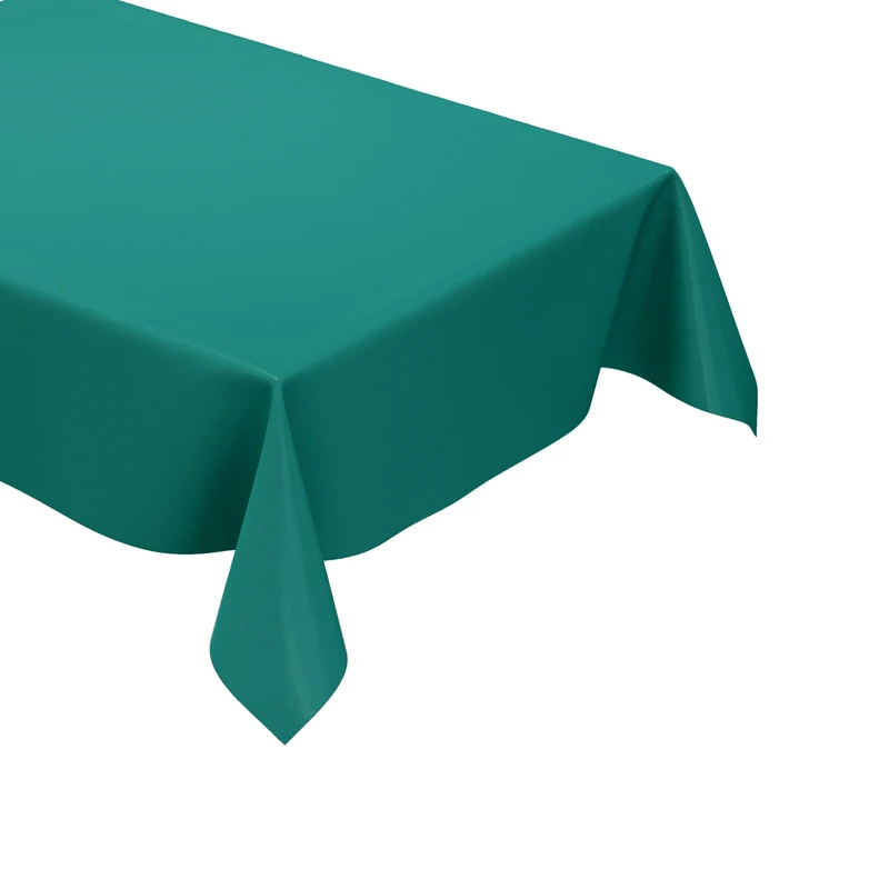 Wachstuch Tischdecke uni 6016 einfarbig türkisgrün aquamarin eckig rund oval