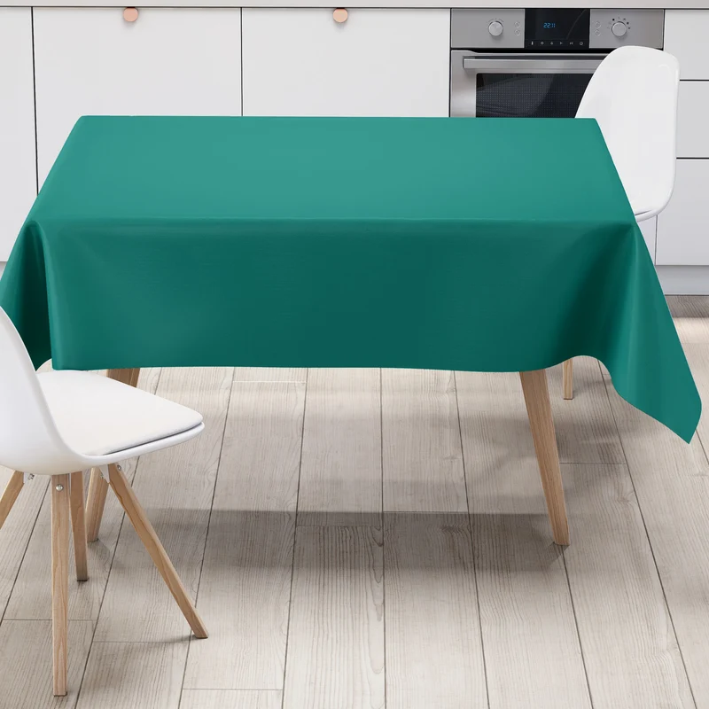 Wachstuch Tischdecke uni 6016 einfarbig türkisgrün aquamarin eckig rund oval