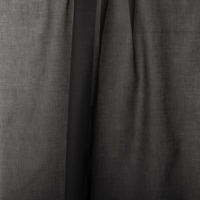 Bio Gardinenstoff - black 280 cm