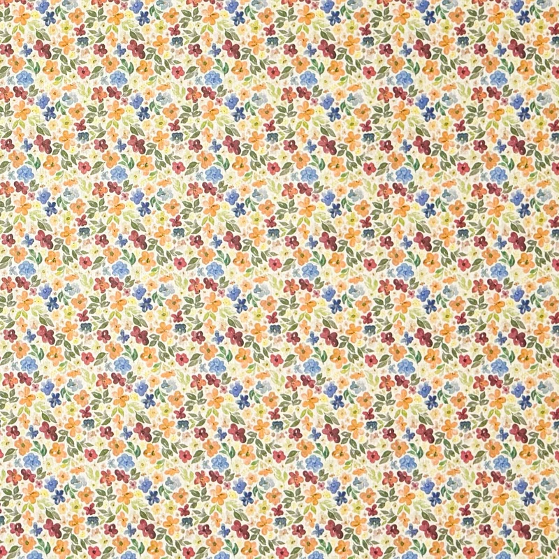 Jacquard Tischdecke beschichtete Baumwolle 160 cm Breite DP547 Primeln Blumen eckig rund oval