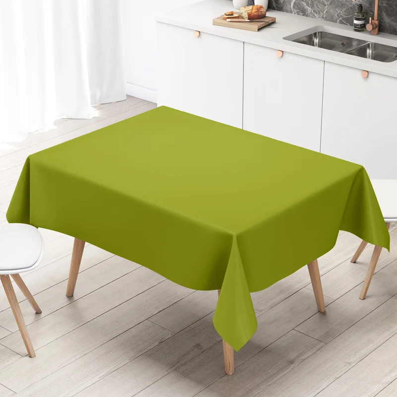Wachstuch Tischdecke uni 6025 einfarbig oliv olivgrün eckig rund oval