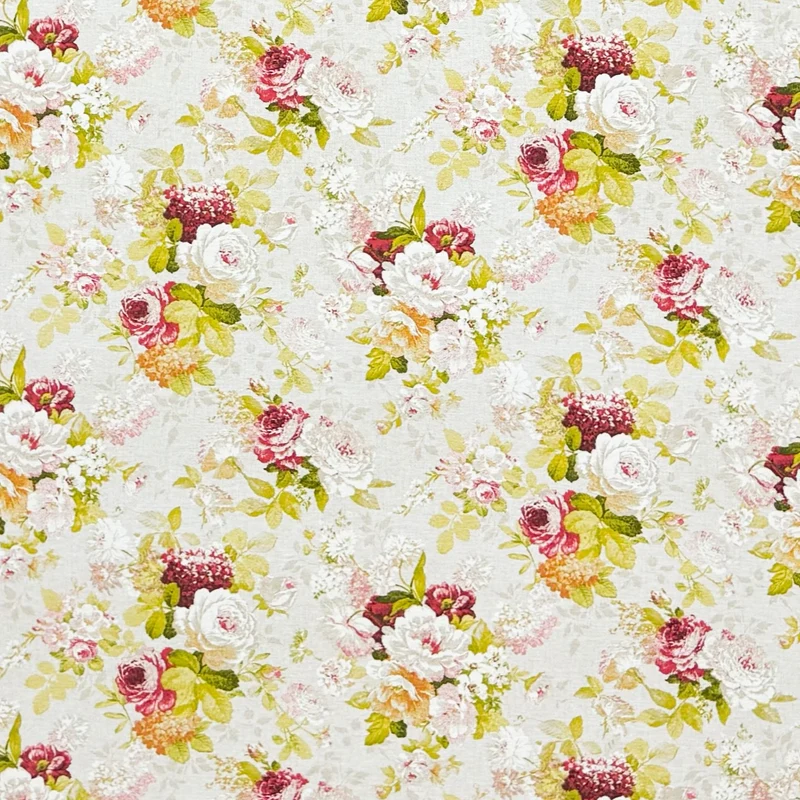 Jacquard Tischdecke aus beschichteter Baumwolle mit Fleckenschutz ROSE Rosen Blüten eckig rund oval