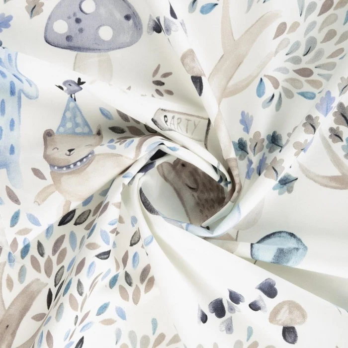 Baumwollstoff Party Animals - blue 280 cm