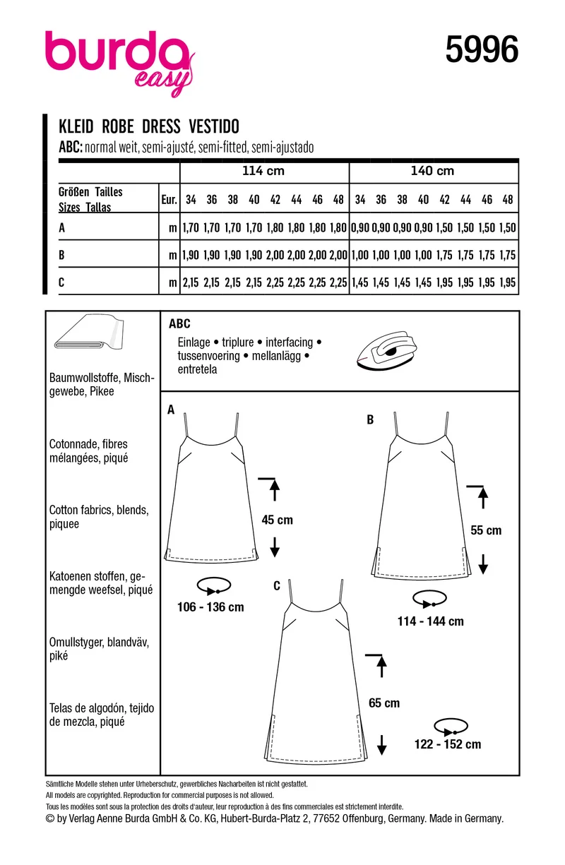 5996 A-Linie Kleid