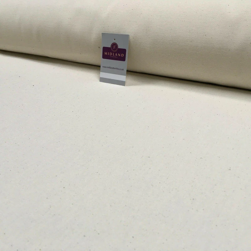 Natural Bull Denim Loomstate Heavy Calico Fabric 150cm Wide MS1353