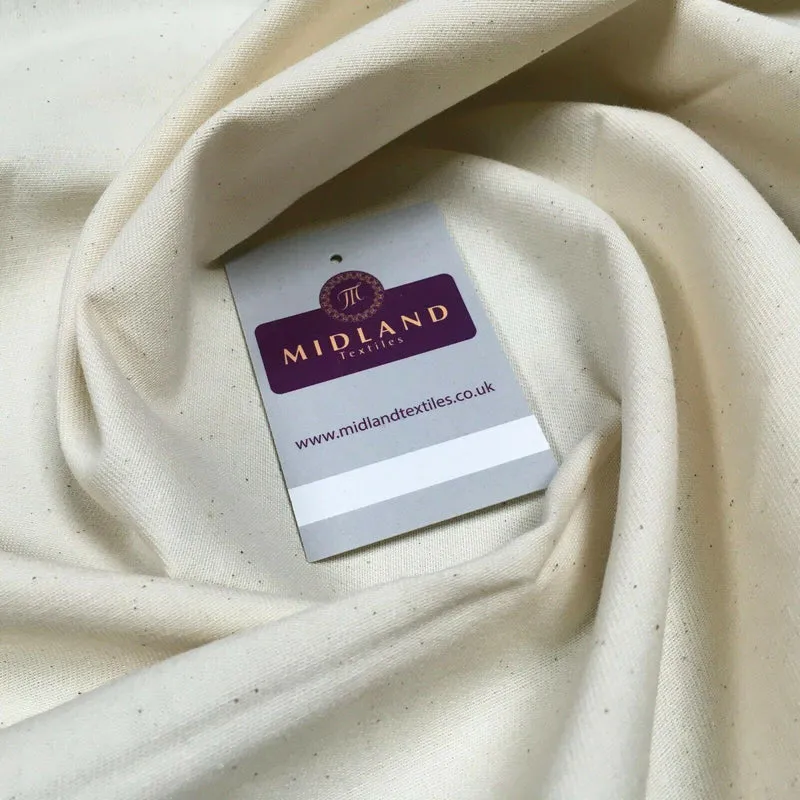 Natural Bull Denim Loomstate Heavy Calico Fabric 150cm Wide MS1353