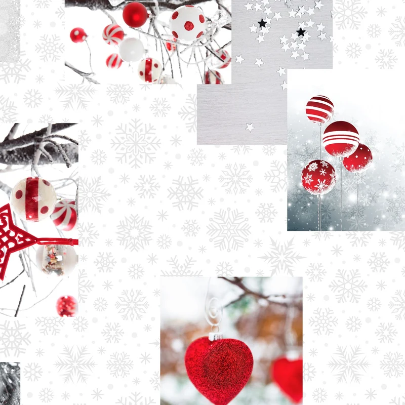 KEVKUS Wachstuch Tischdecke Weihnachten C141251 Advent Herzen Sterne silber DELUXE rund oval