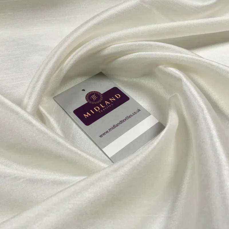 Plain Shantung Satin Backed Dupion Faux Silk Dress Fabric 147 cm MD1293 Mtex