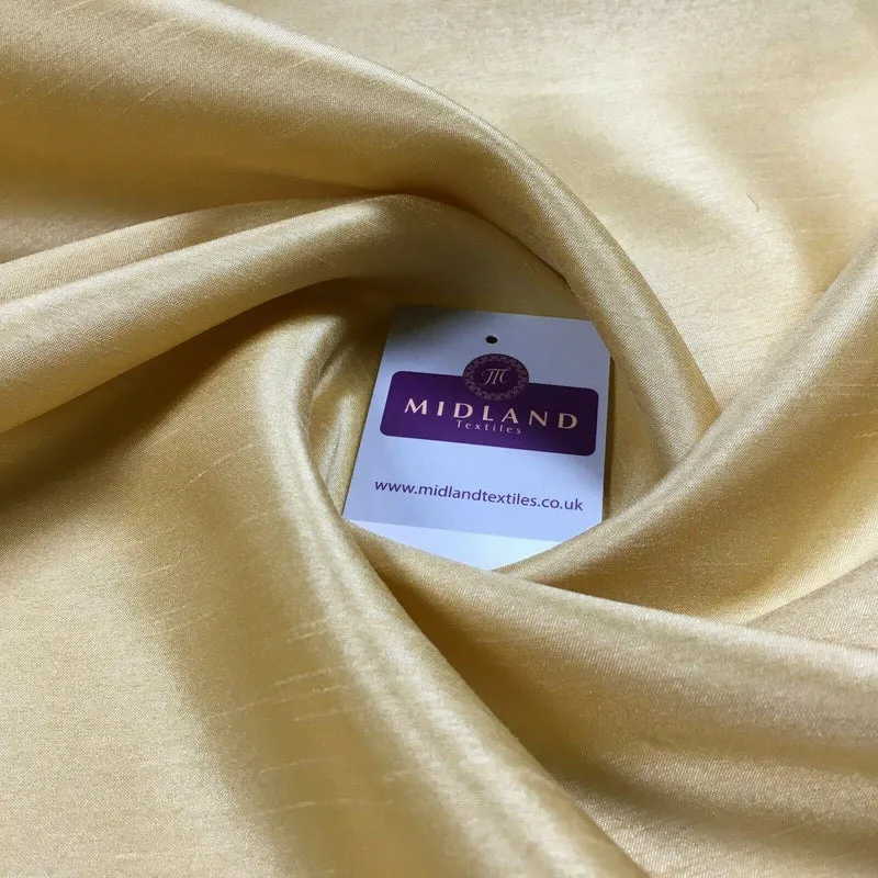 Plain Shantung Satin Backed Dupion Faux Silk Dress Fabric 147 cm MD1293 Mtex
