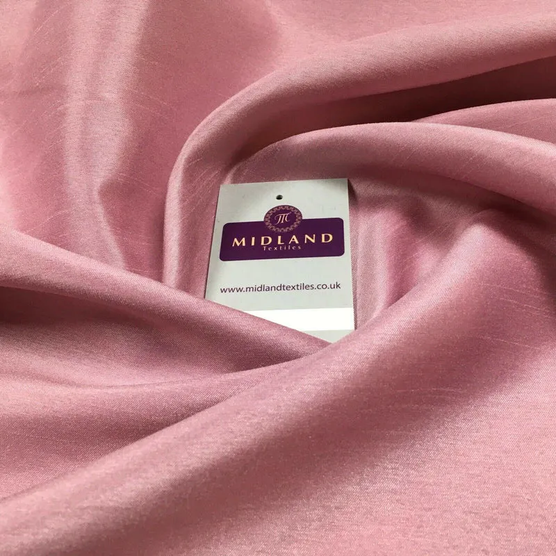 Plain Shantung Satin Backed Dupion Faux Silk Dress Fabric 147 cm MD1293 Mtex