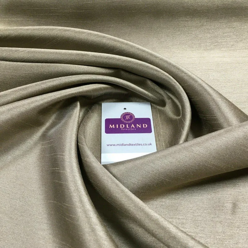 Plain Shantung Satin Backed Dupion Faux Silk Dress Fabric 147 cm MD1293 Mtex