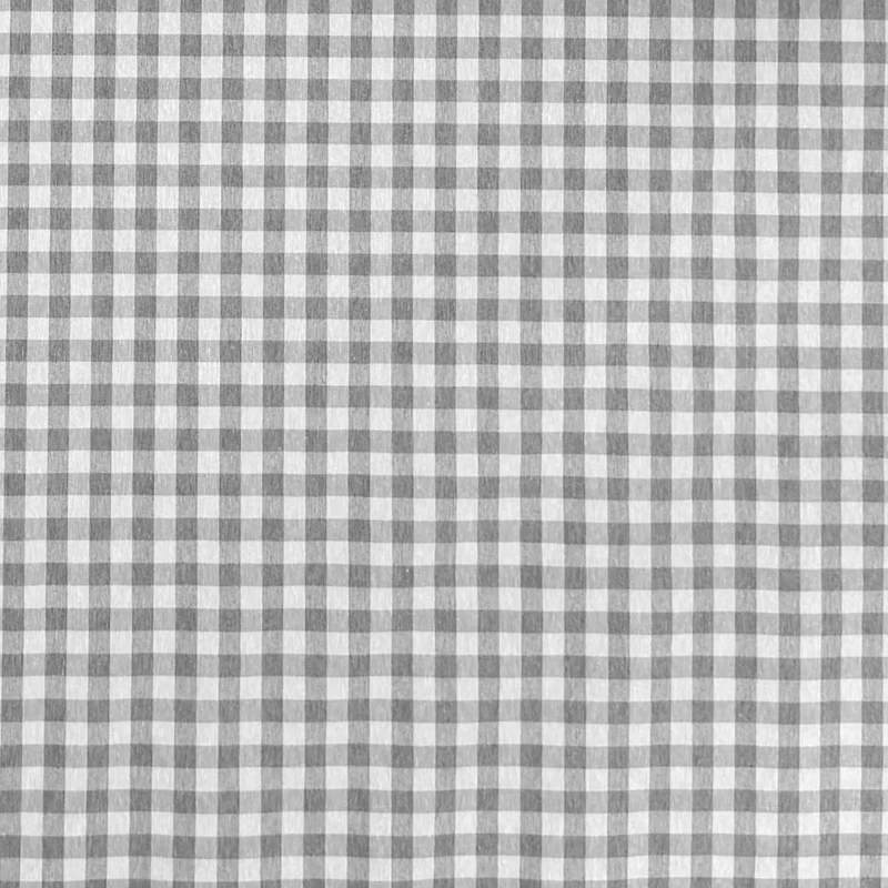 Jacquard Tischdecke beschichtete Baumwolle Fleckenschutz MENORCA C801 grau kariert eckig rund oval