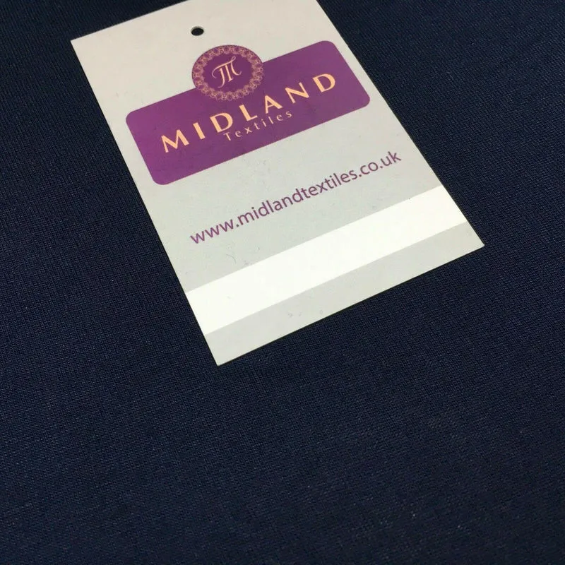 Navy Cotton Jersey ideal for t-shirting Fabric 147 cm M720-66 Mtex