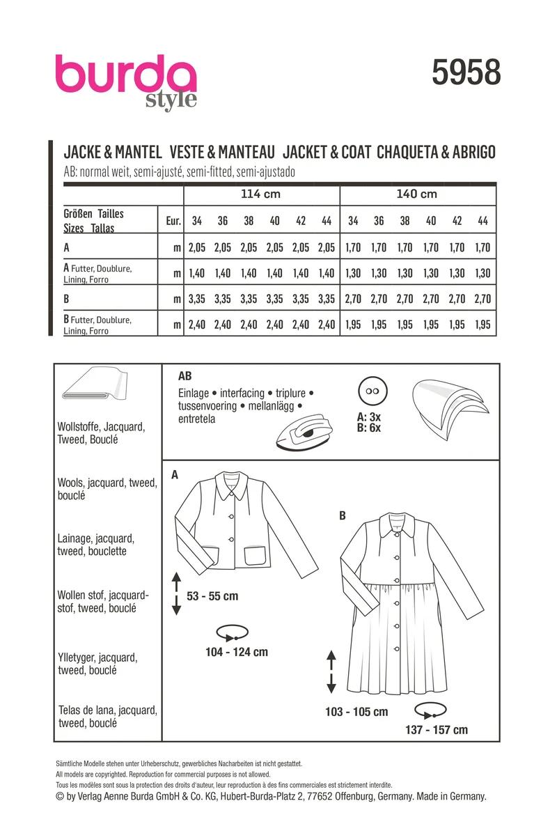 5958 Jacke & Mantel