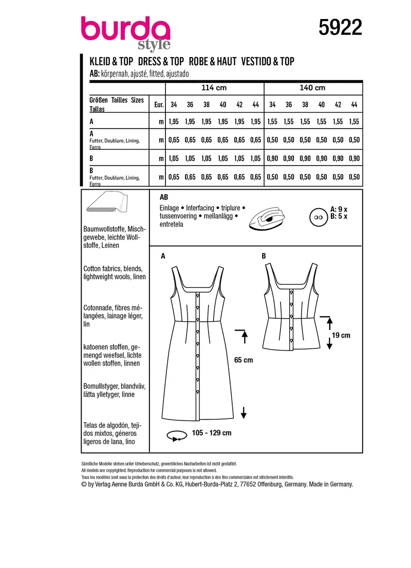 5922 Kleid&Top