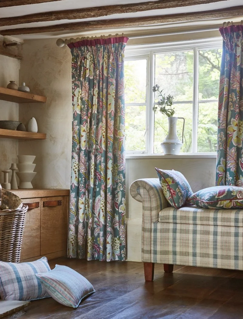Baumwollstoff Country Chic - green