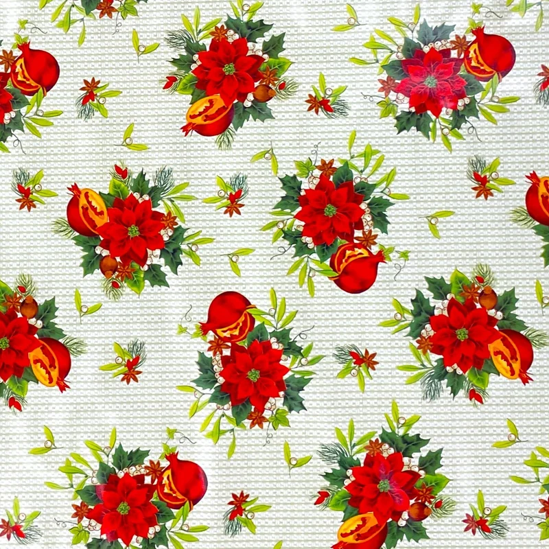 Wachstuch Rolle Weihnachten P673-1 Weihnachtsstern Rollenware