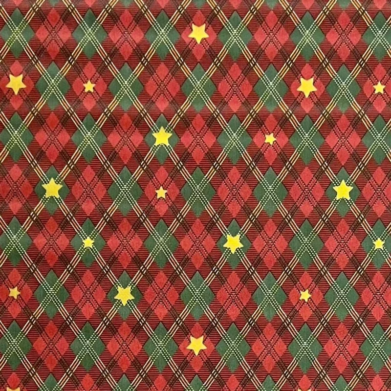 Wachstuch Rolle Weihnachten P1202-1 Raute geprägt Rollenware