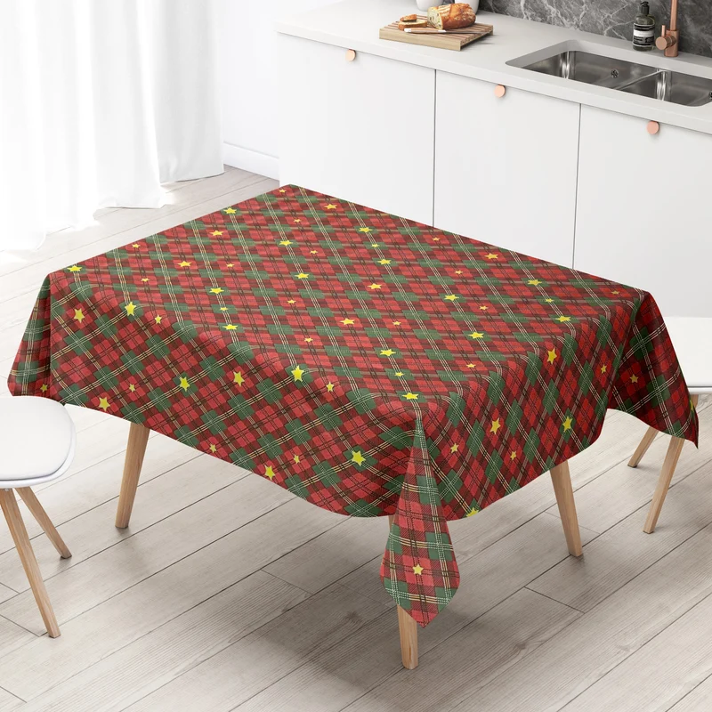 Wachstuch Rolle Weihnachten P1202-1 Raute geprägt Rollenware