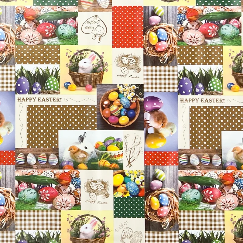 Wachstuch Tischdecke K28B Ostern Osterhase Osterei eckig rund oval