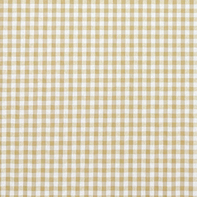 Jacquard Tischdecke beschichtete Baumwolle Fleckenschutz MENORCA C101 beige kariert eckig rund oval