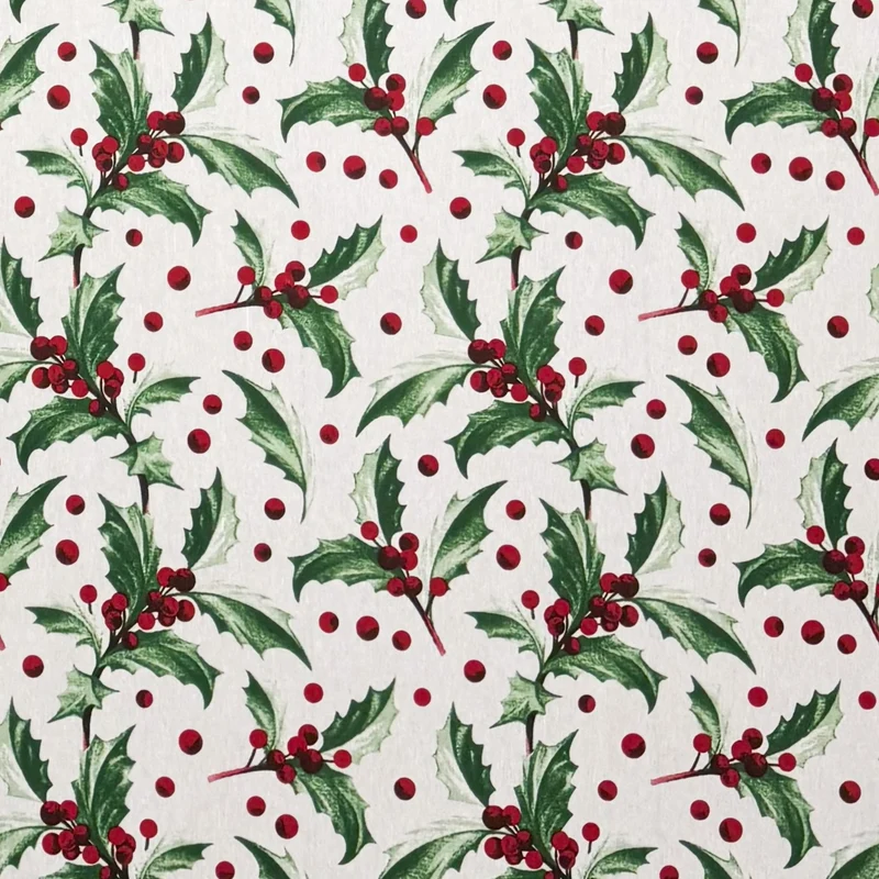 Jacquard Tischdecke beschichtete Baumwolle Fleckenschutz FECINA Weihnachten Christdorn Advent eckig rund oval