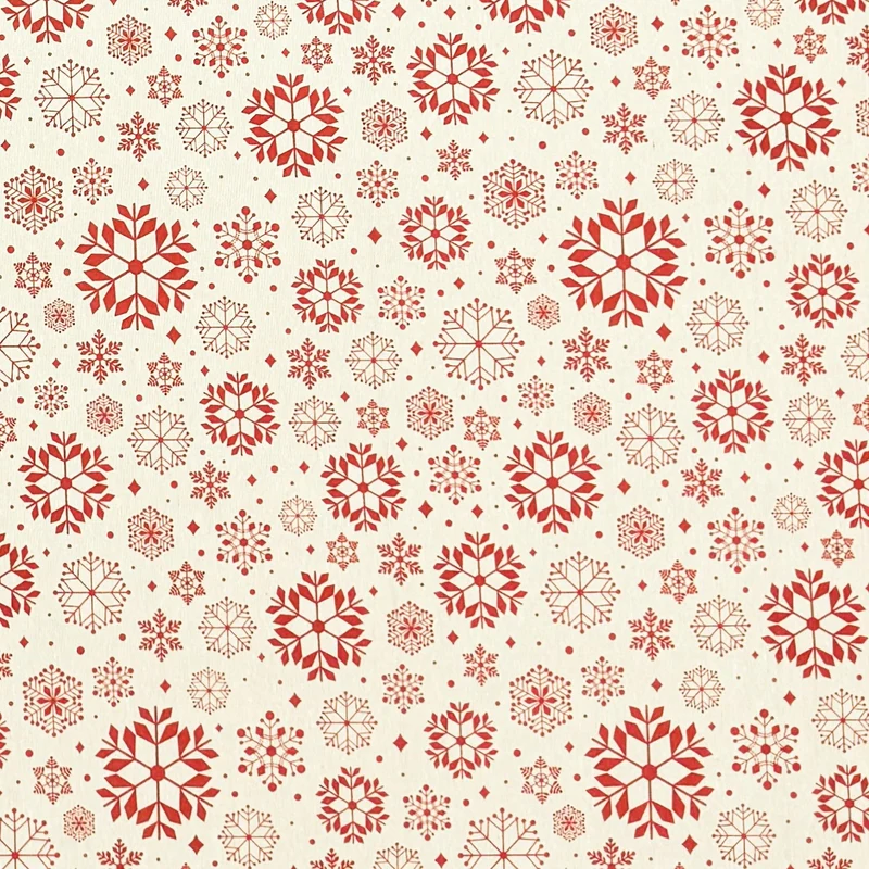 Jacquard Tischdecke beschichtete Baumwolle Fleckenschutz TIRENA beige Schneeflocken Winter eckig rund oval