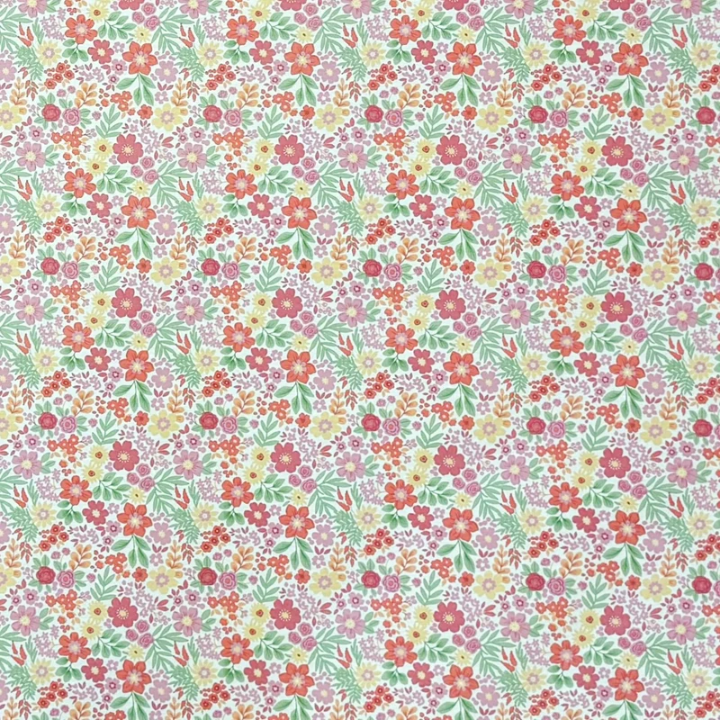 Jacquard Tischdecke aus beschichteter Baumwolle mit Fleckenschutz DG156 bunte Blüten retro eckig rund oval