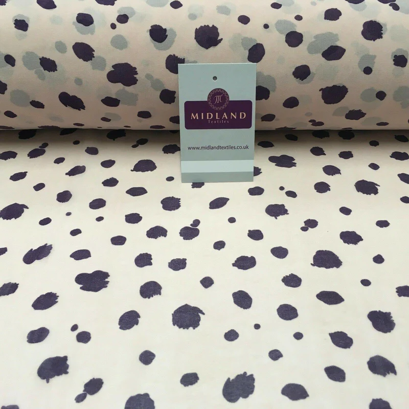 Pink Peach Printed Crepe chiffon Dress Fabric 150 cm Wide MK1190-12 Mtex