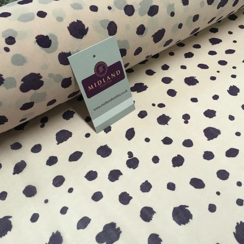 Pink Peach Printed Crepe chiffon Dress Fabric 150 cm Wide MK1190-12 Mtex