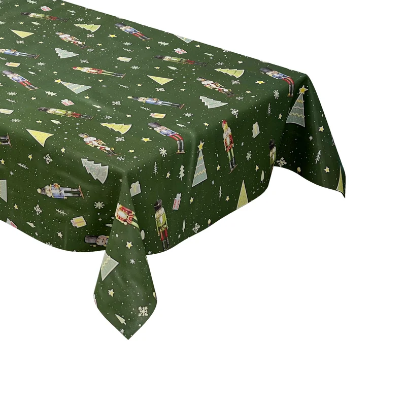 Wachstuch Rolle Weihnachten P1201-3 Nussknacker grün Rollenware