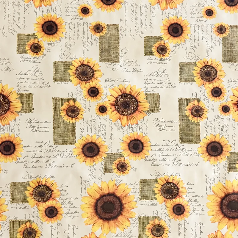 Wachstuch Tischdecke C144401 Sonnenblumen Blüten Gartentischdecke eckig rund oval