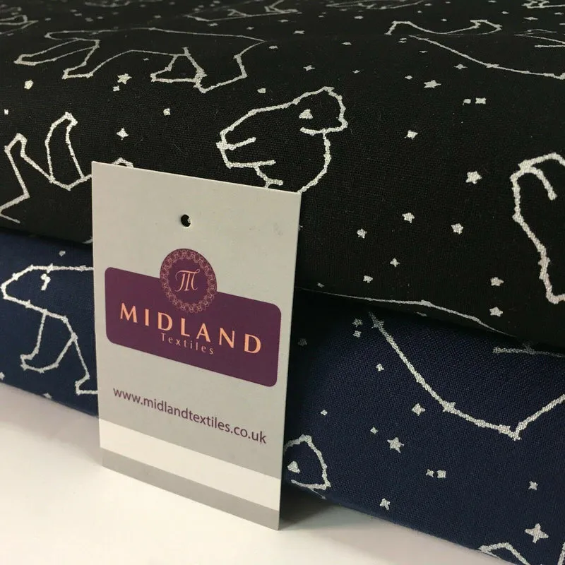 Polar consolation Cotton Christmas Printed fabric 110cm Wide MD1157 Mtex