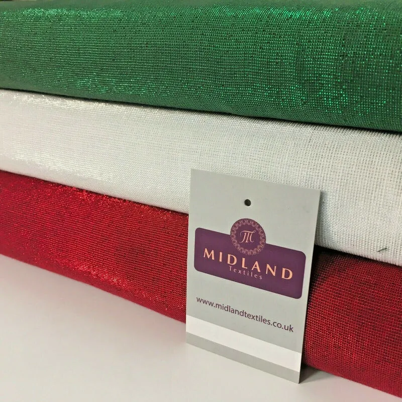 Cotton Lurex Christmas Sparkly Party fabric 110cm Wide MD1160 Mtex