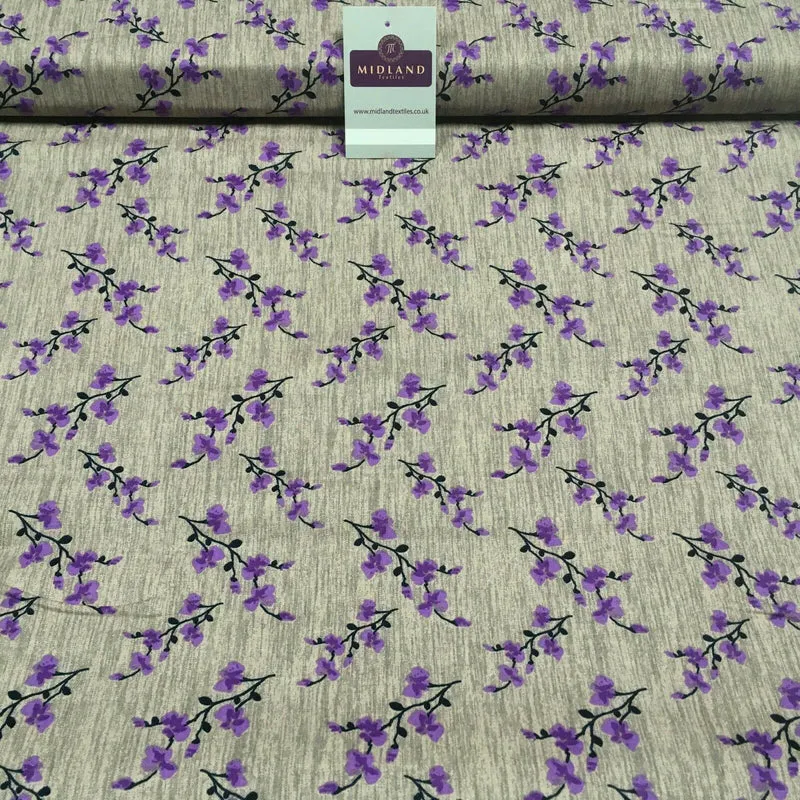 Floral cotton poplin Printed Fabric 110 cm MK1263 Mtex