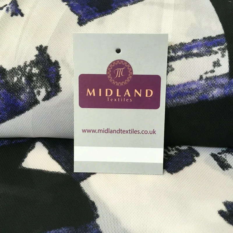 Purple Abstract soft Georgette twist voile Dress Fabric 147cm MK1185-11