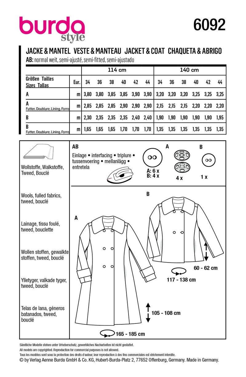 6092 Mantel, Jacke