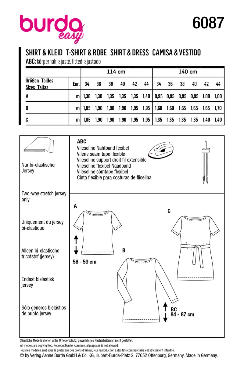 6087 Shirt, Kleid