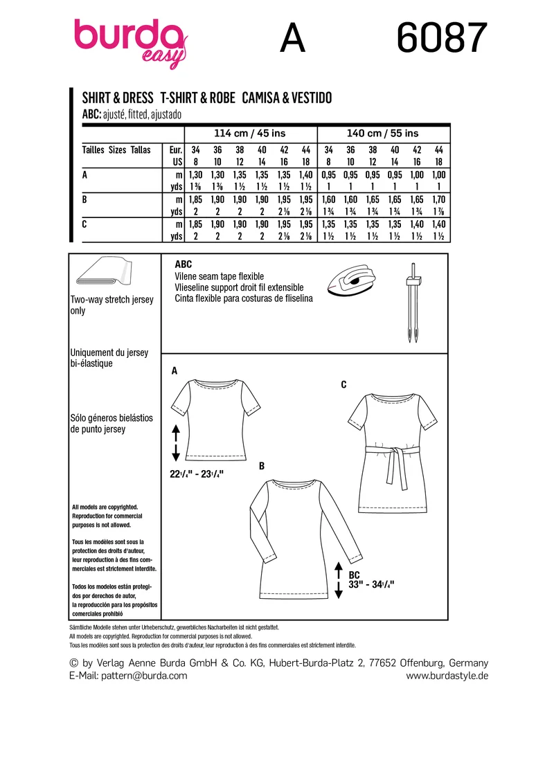 6087 Shirt, Kleid