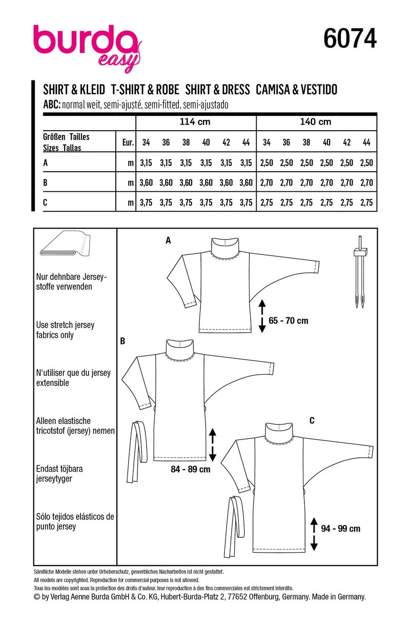 6074 Shirt, Kleid