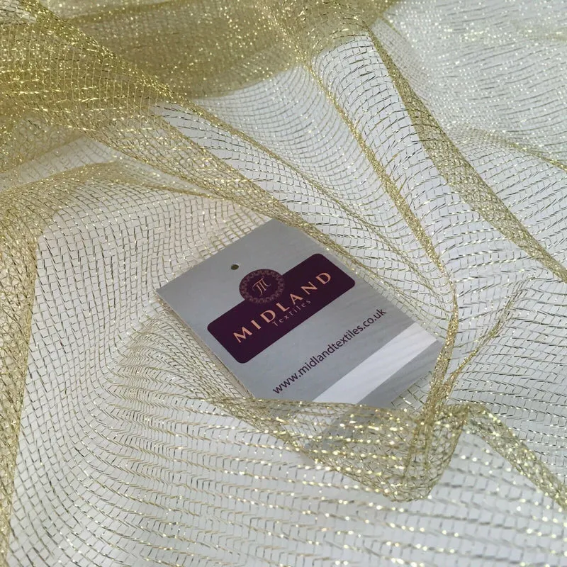 Christmas Metallic Mesh Sparkly Party fabric 110cm Wide MD1159 Mtex