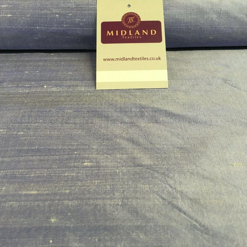 Raw Silk Power Loom Dupion Fabric 44" Wide Sold By Half Metre M1143 Mtex