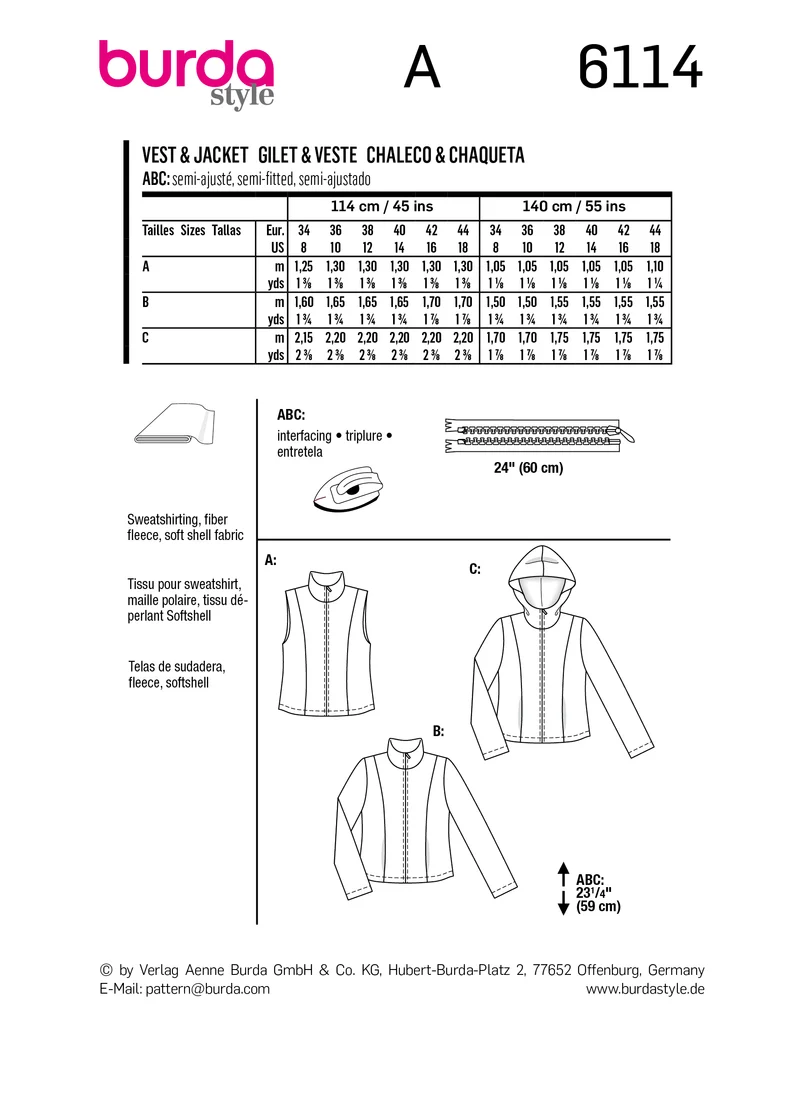 6114 Weste, Jacke