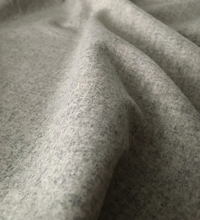 Wollstoff Merino - mausgrau