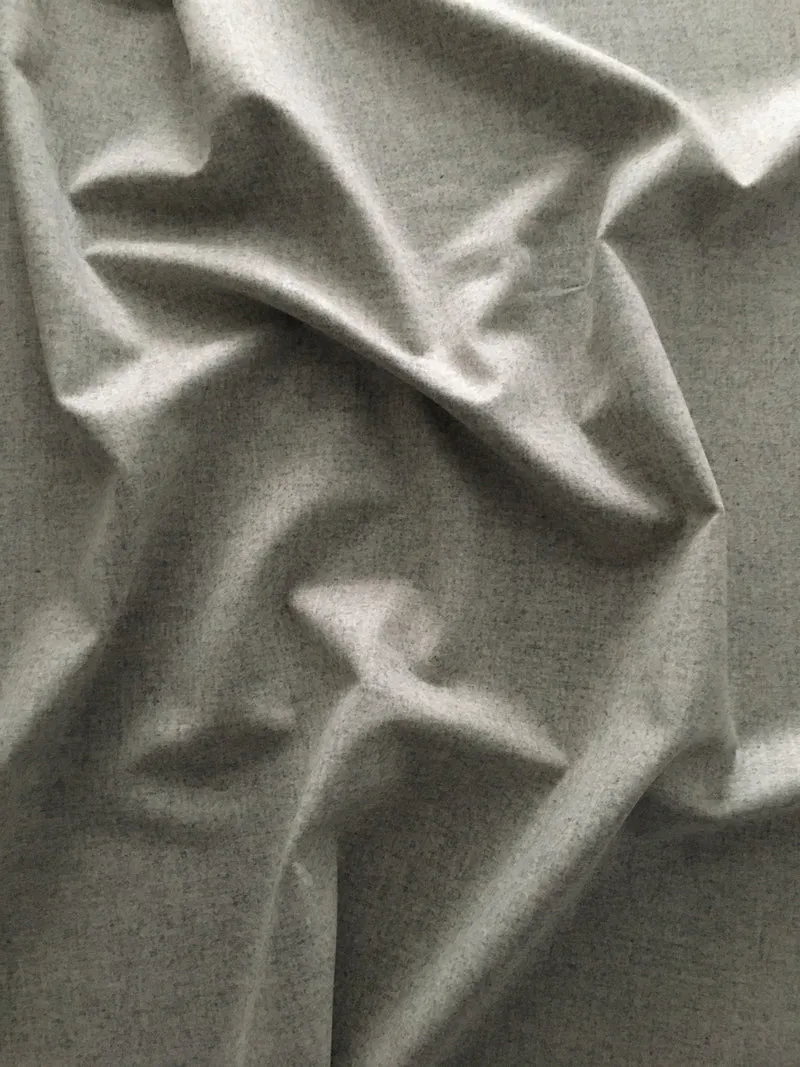 Wollstoff Merino - mausgrau