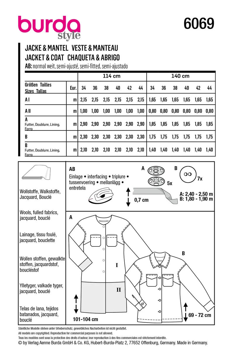 6069 Mantel, Jacke